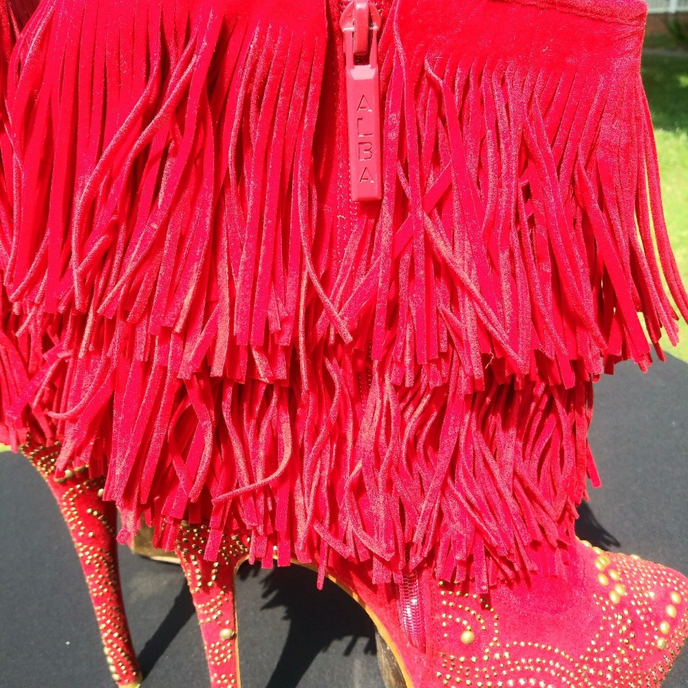 Platform Fringe Booties - Picture 4 of 6